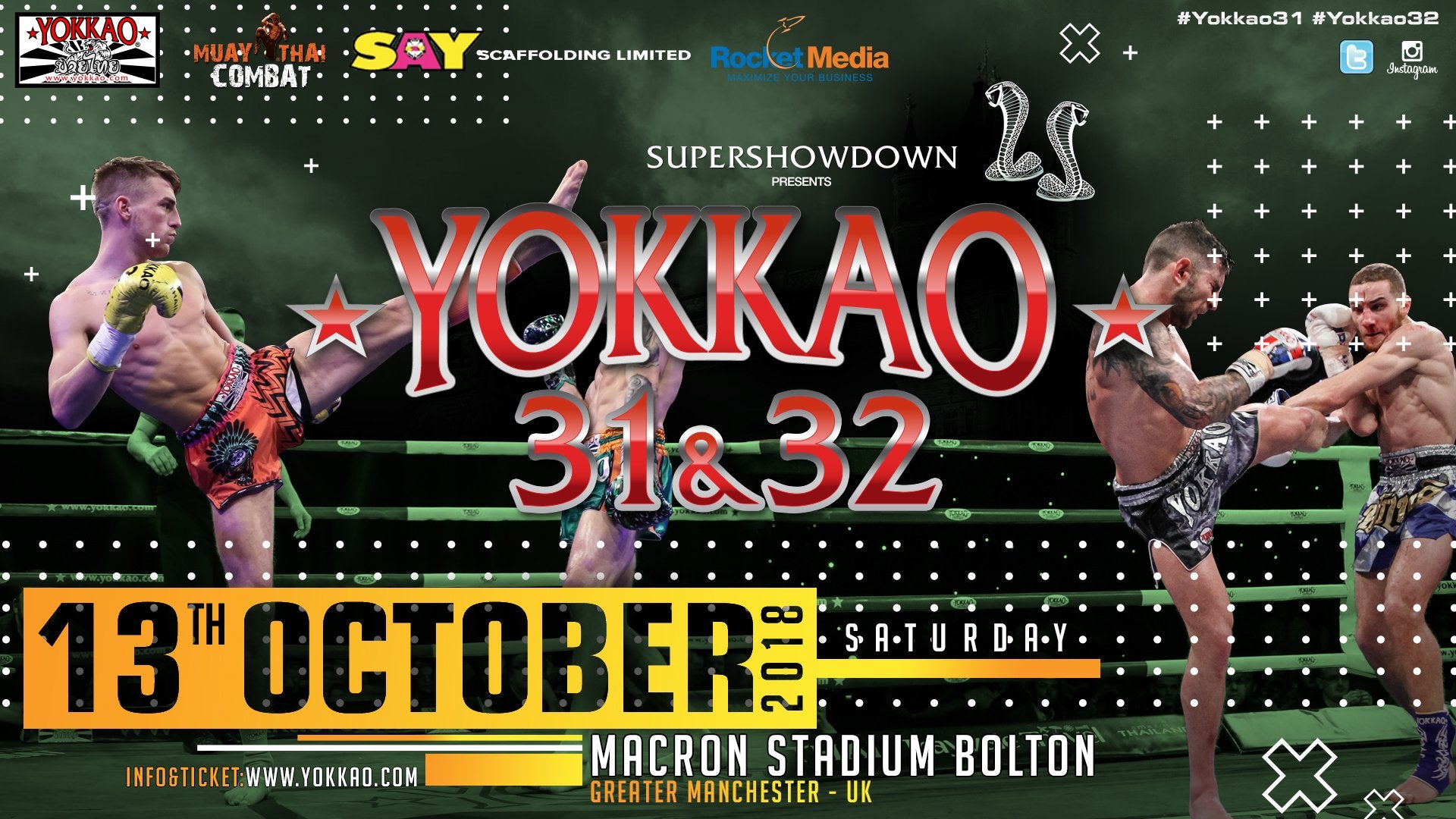 YOKKAO 31 - 32 Will Be Headlined By Haggerty and Harrison!