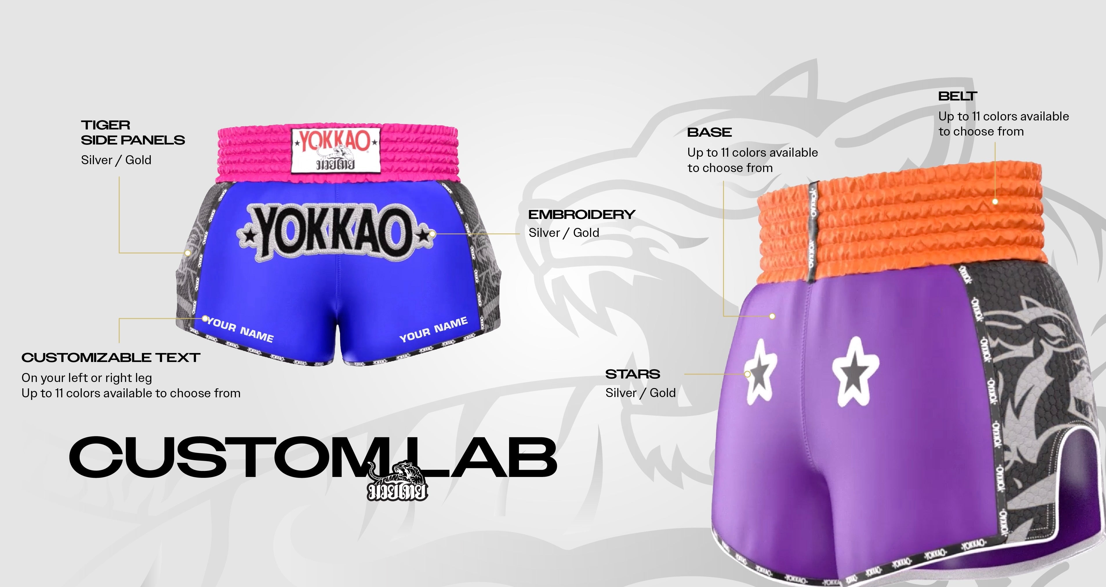 YOKKAO Custom Original Shorts Now Available with 400+ Color Combinations: Design your own Shorts!-YOKKAO Europe