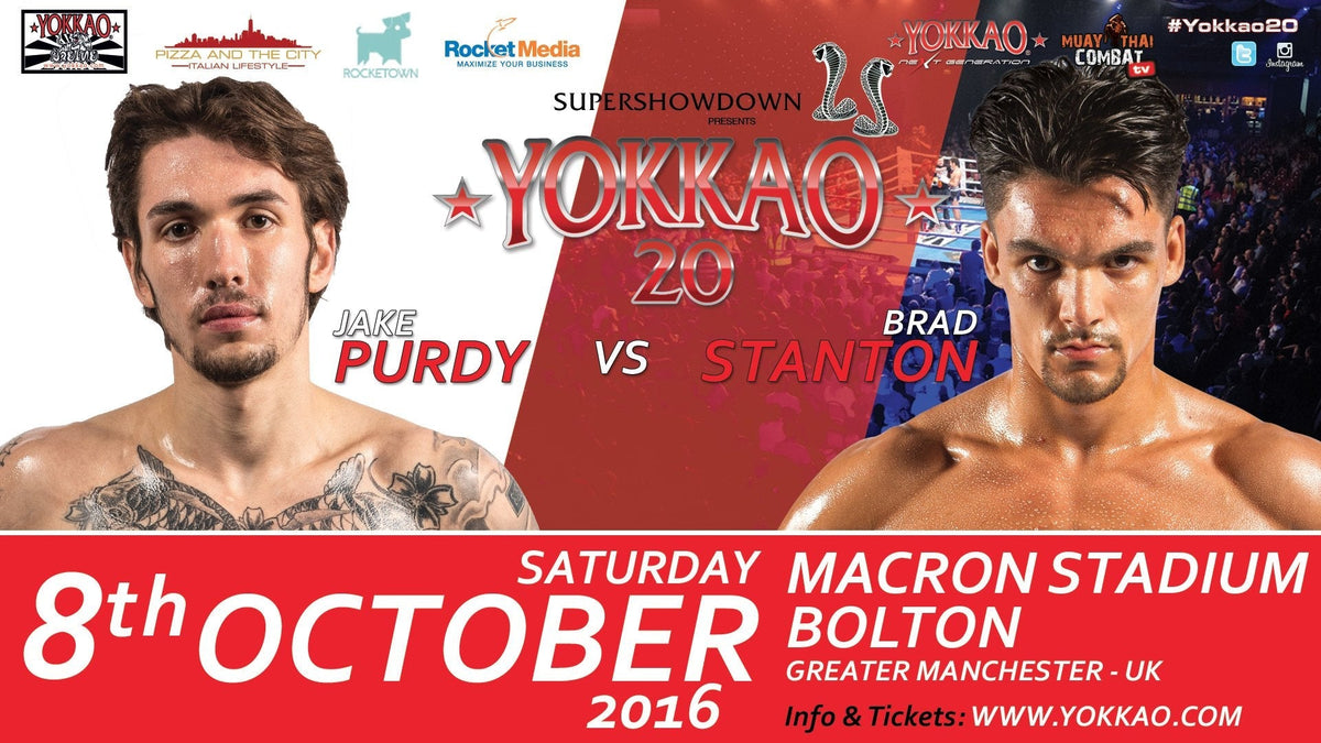 Jake Purdy vs Brad Stanton added to YOKKAO 20!-YOKKAO Europe