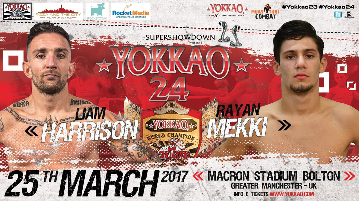 Liam Harrison set to defend the World Title against Rayan Mekki!-YOKKAO Europe