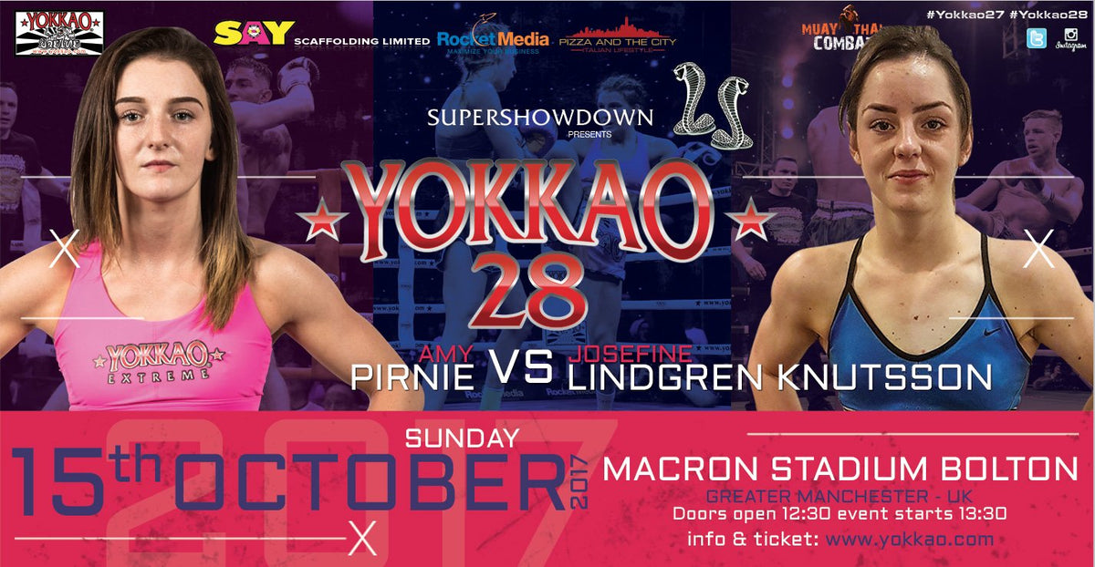Amy Pirnie faces Josefine “Little Thunder” Lindgren Knutsson at YOKKAO 28!-YOKKAO Europe