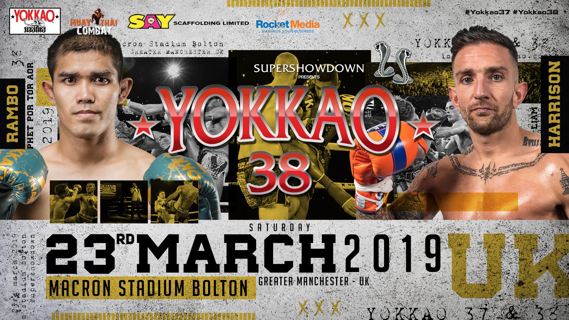 Liam Harrison vs Rambo Back On For YOKKAO 38!