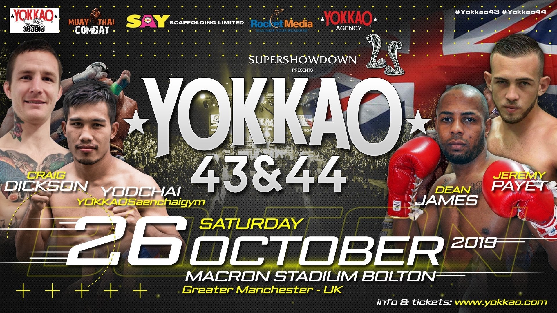 Yokkao 43-44 Full Fight Card Announced-YOKKAO Europe