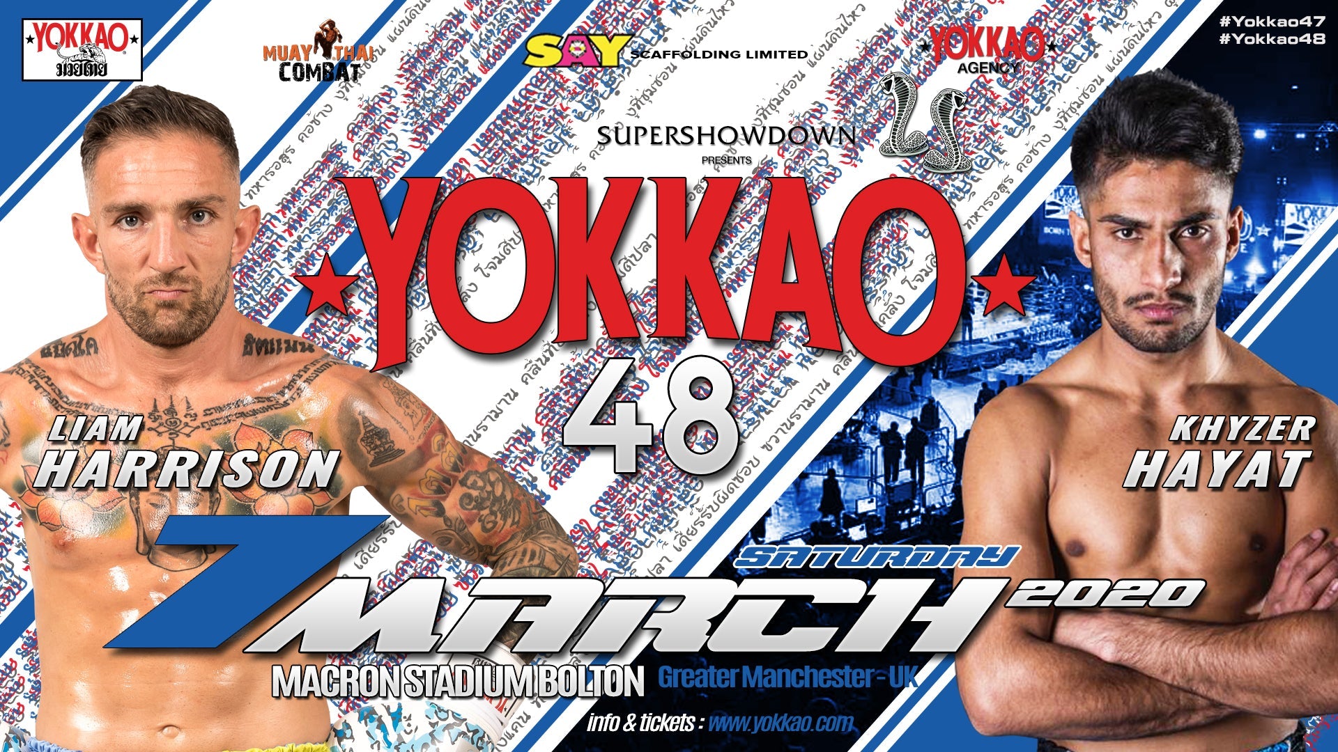 Khyzer “The Destroyer” To Face Liam Harrison at YOKKAO 48-YOKKAO Europe