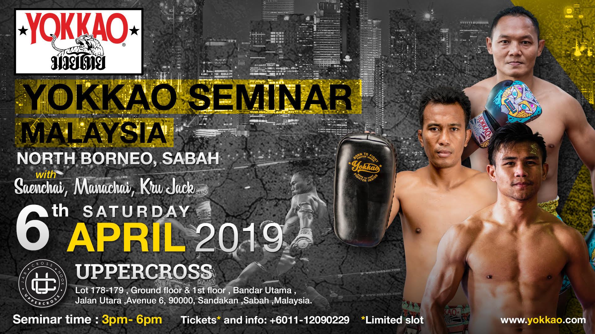 Sabah to Host YOKKAO Seminar with Saenchai & Manachai-YOKKAO Europe