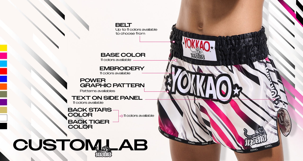 YOKKAO Power Custom Shorts – Design Your Own Muay Thai Shorts from Thailand-YOKKAO Europe