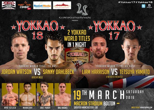 YOKKAO 17 - YOKKAO 18: Full Fight Cards!-YOKKAO Europe