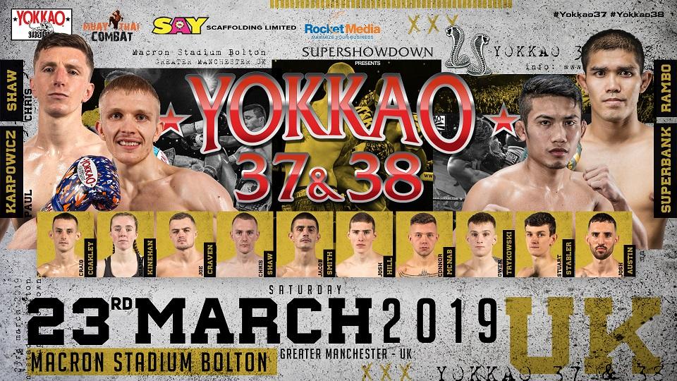 YOKKAO 37 - 38 Full Fight Card-YOKKAO Europe