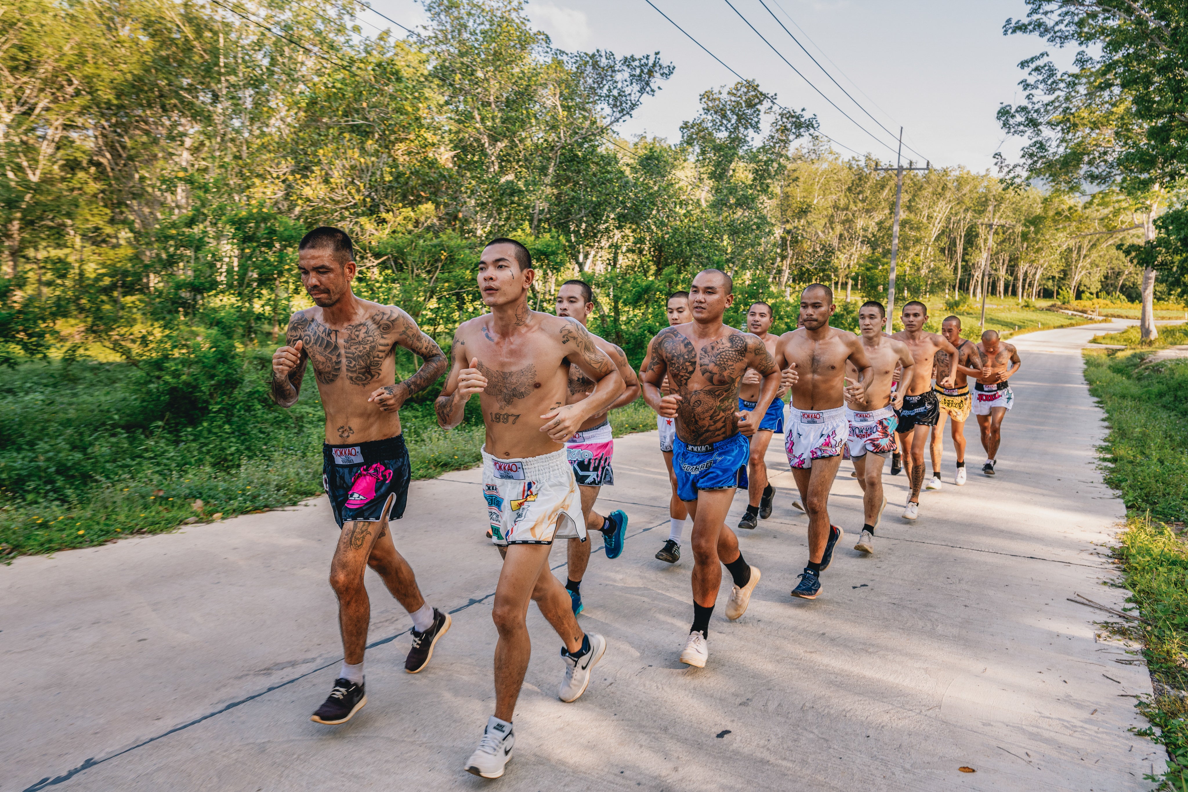 Fighters training with YOKKAO gear