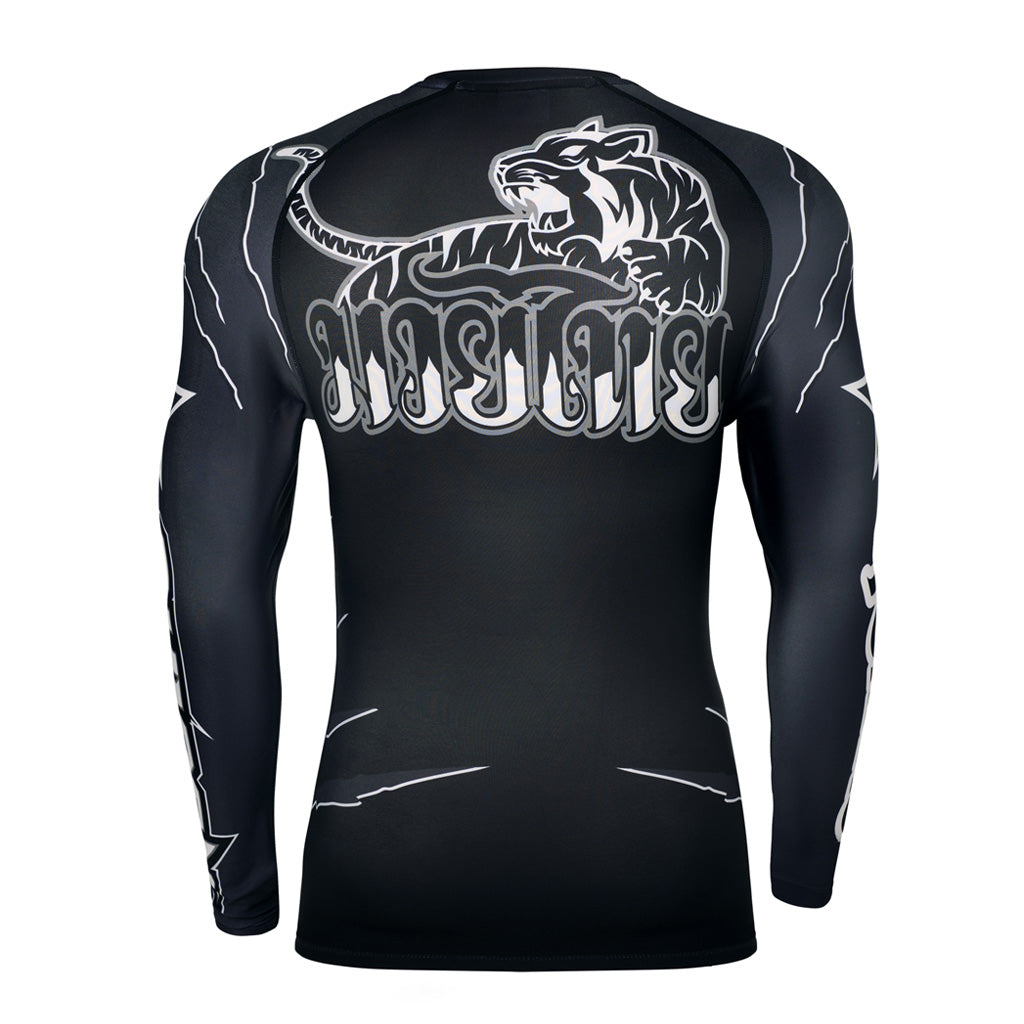 Rashguard a compressione Scratch. Manica lunga