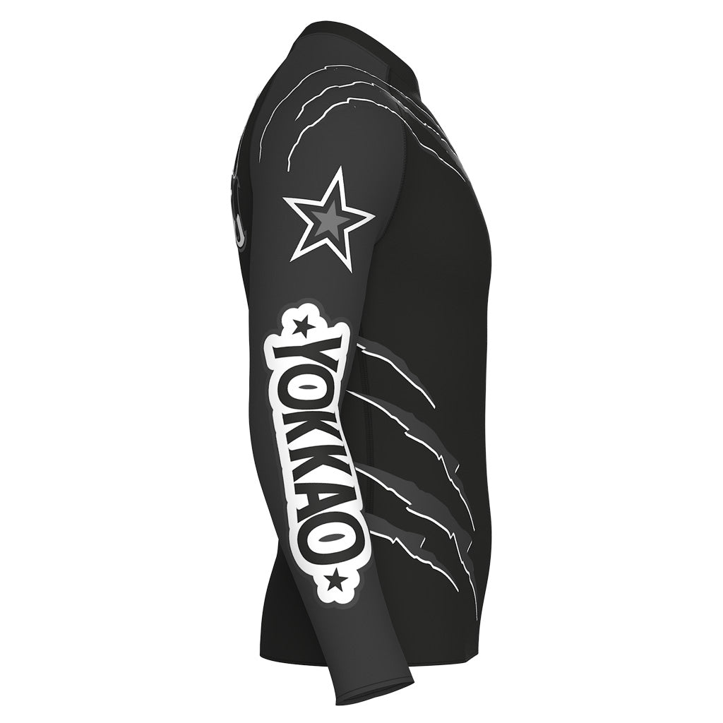 Rashguard a compressione Scratch. Manica lunga
