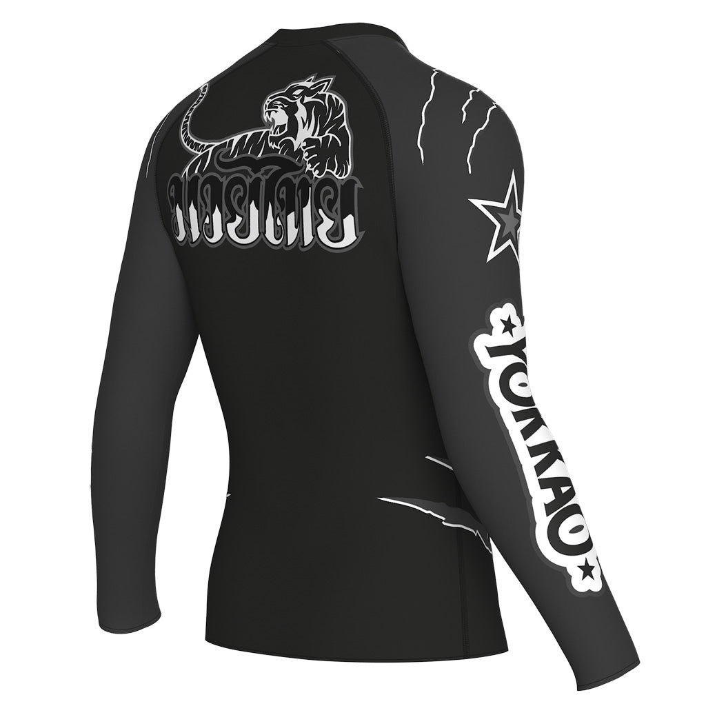 Rashguard a compressione Scratch. Manica lunga