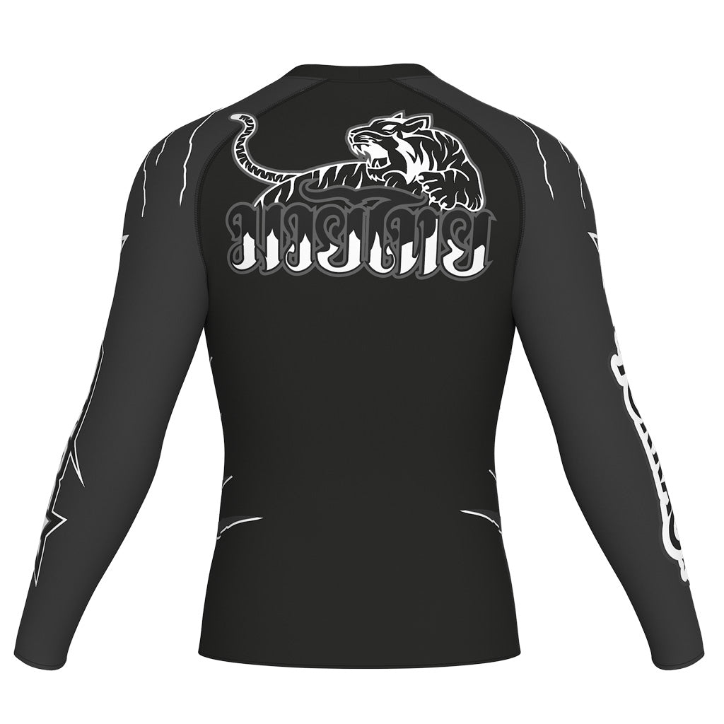 Rashguard a compressione Scratch. Manica lunga