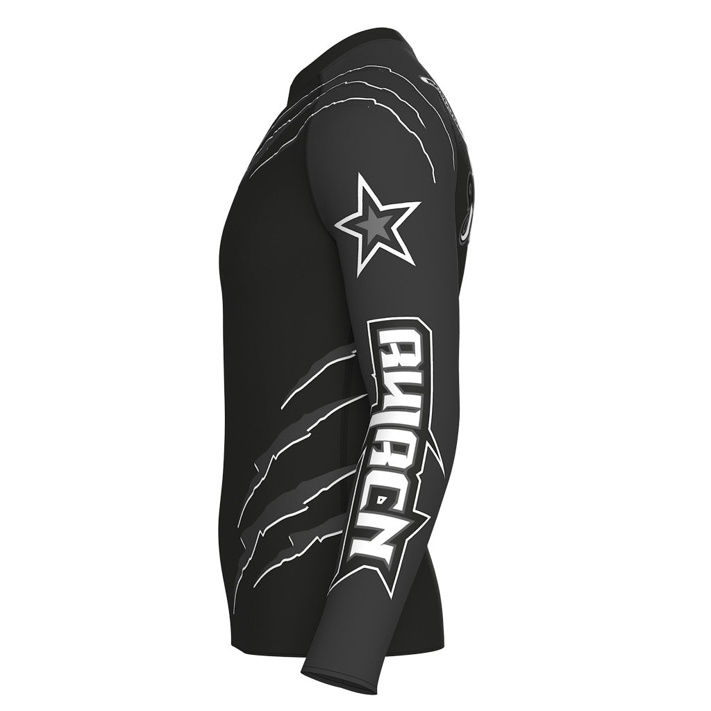 Rashguard a compressione Scratch. Manica lunga