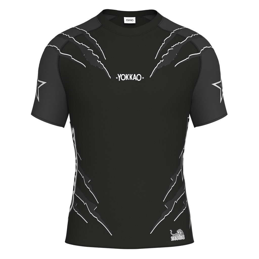 Rashguard a compressione Scratch. Manica corta