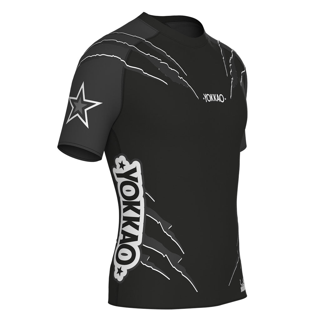 Rashguard a compressione Scratch. Manica corta