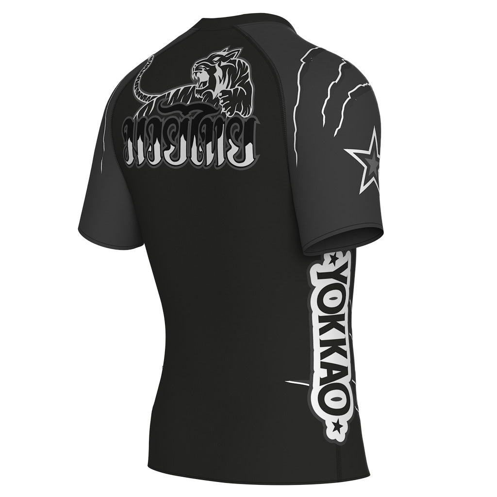 Rashguard a compressione Scratch. Manica corta