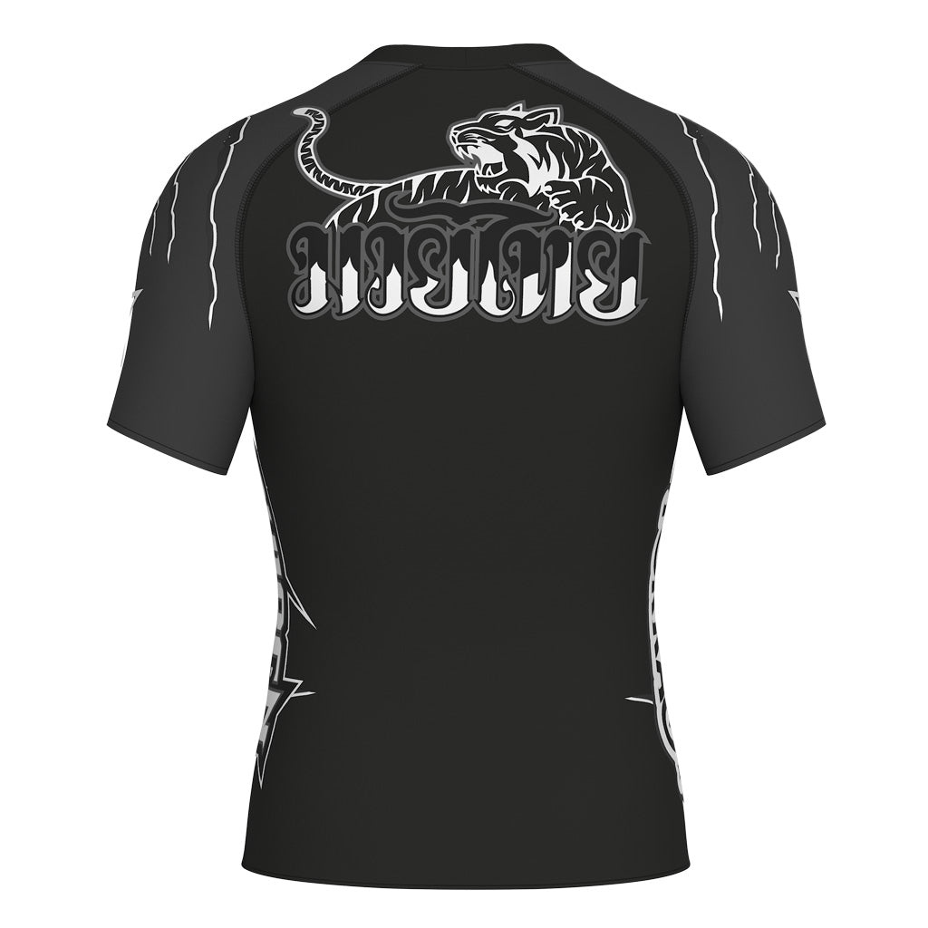 Rashguard a compressione Scratch. Manica corta