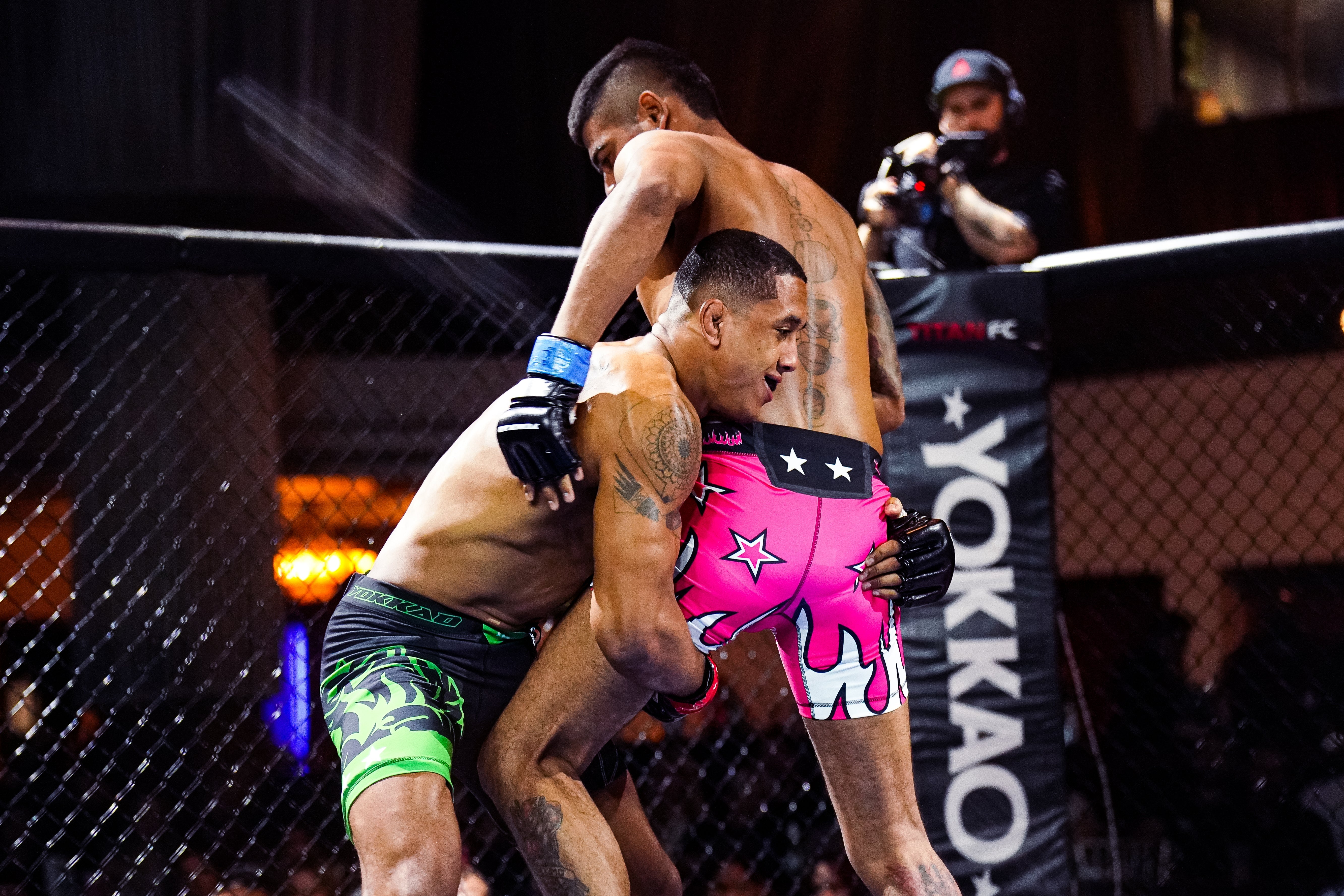Titan FC Fighter in Action