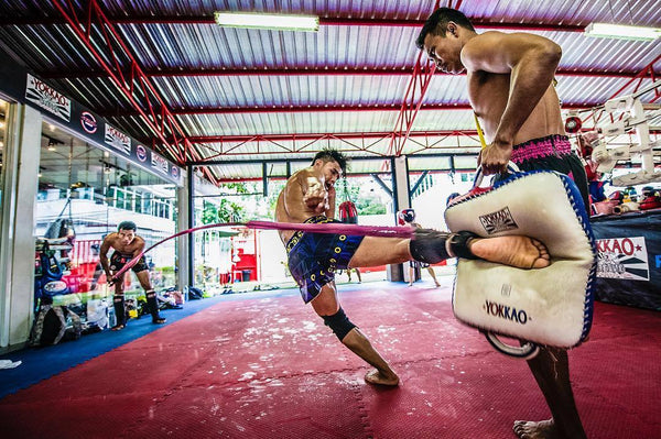 Muay Thai Training with Resistance Bands