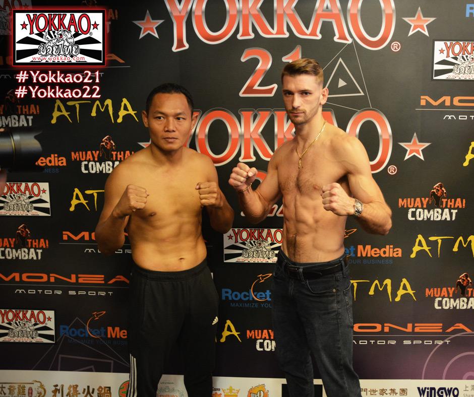 YOKKAO 21 - YOKKAO 22 Weigh-in results