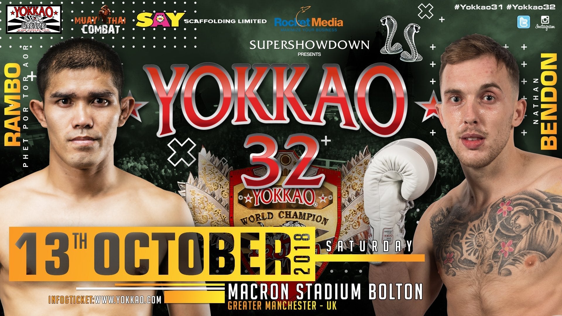 Nathan Bendon Replaces Liam Harrison for YOKKAO 32-YOKKAO Europe