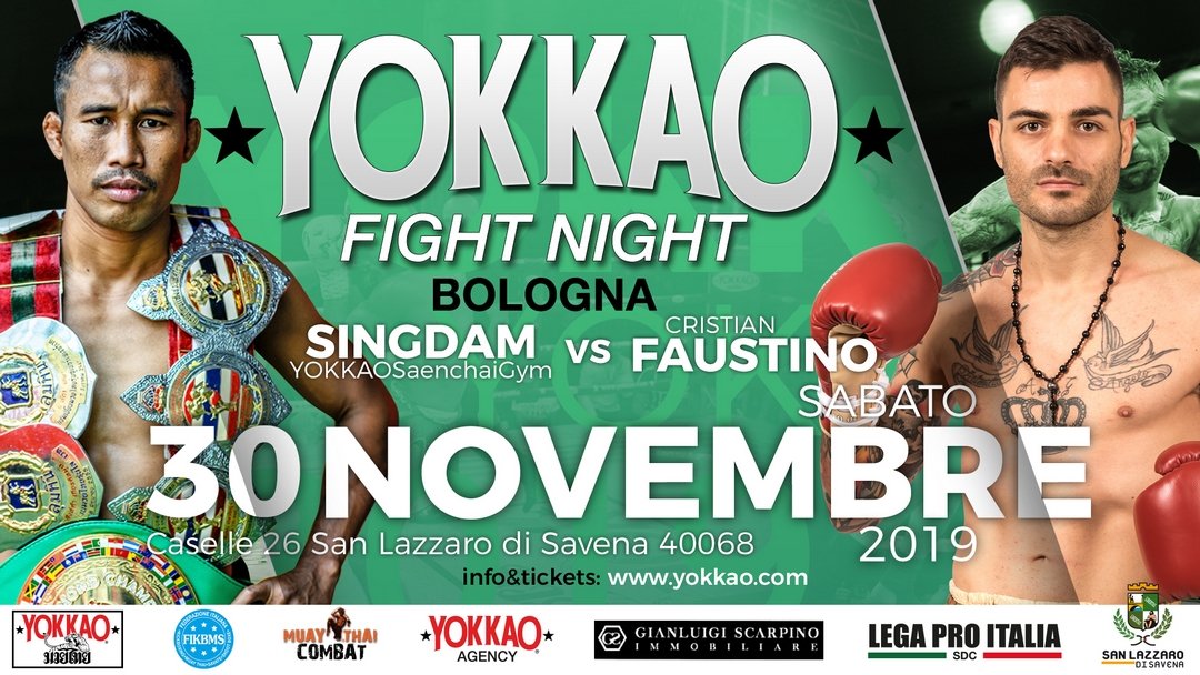 Singdam vs Faustino to Headline YOKKAO Fight Night Bologna-YOKKAO Europe
