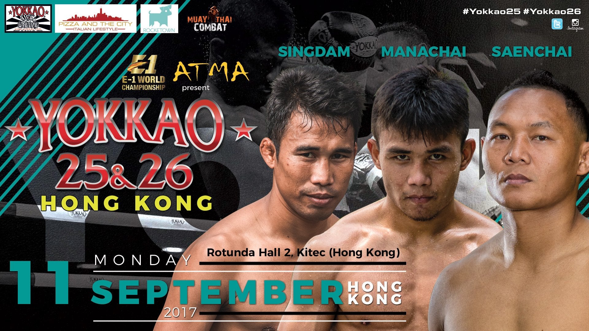 Breaking News: Saenchai, Singdam and Manachai to Headline YOKKAO 25 - 26