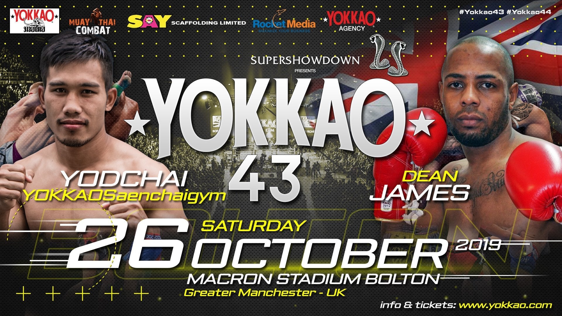 YOKKAO 43: Yodchai vs Dean James-YOKKAO Europe