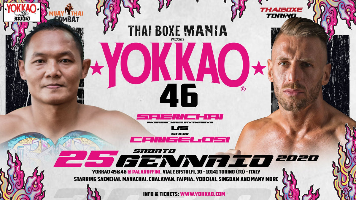 IRST FIGHT ANNOUNCED: SAENCHAI VS CANGELOSI 2 IN TURIN!-YOKKAO Europe
