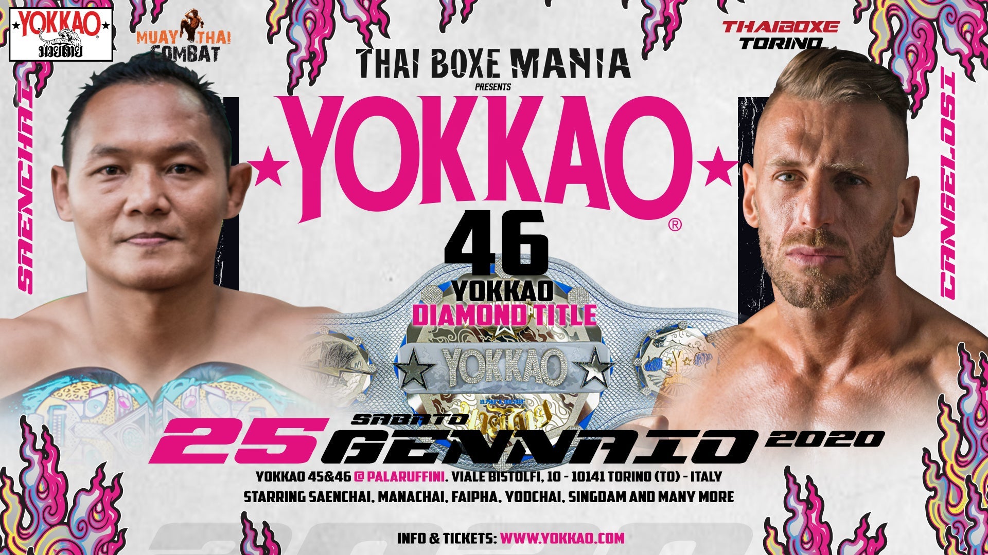 BREAKING: Saenchai vs Cangelosi for YOKKAO Diamond Belt-YOKKAO Europe