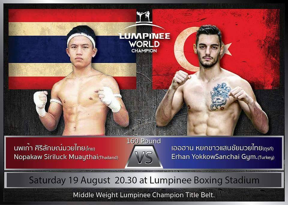 Erhan YOKKAOSaenchaigym fighting for the Lumpinee title 160lbs!-YOKKAO Europe
