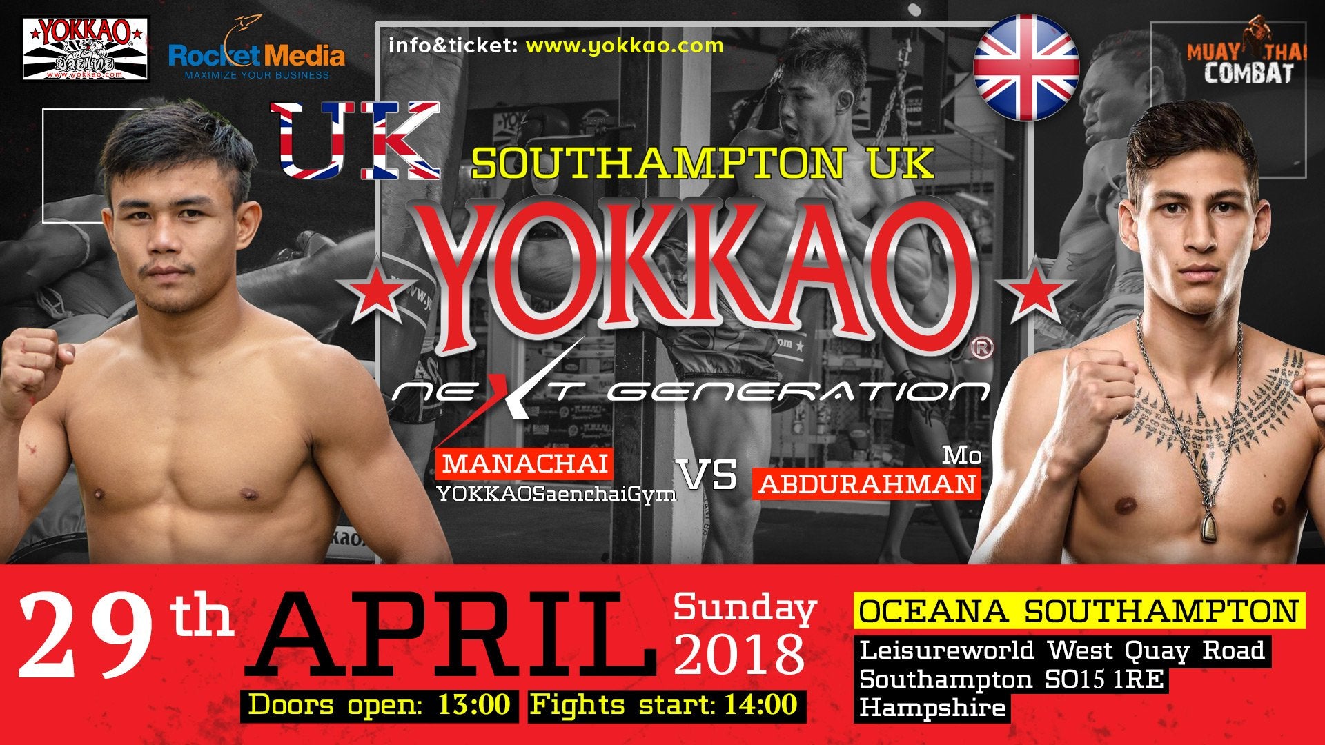 Manachai Faces Rising Kickboxing Star Mo Abdurahman in UK!