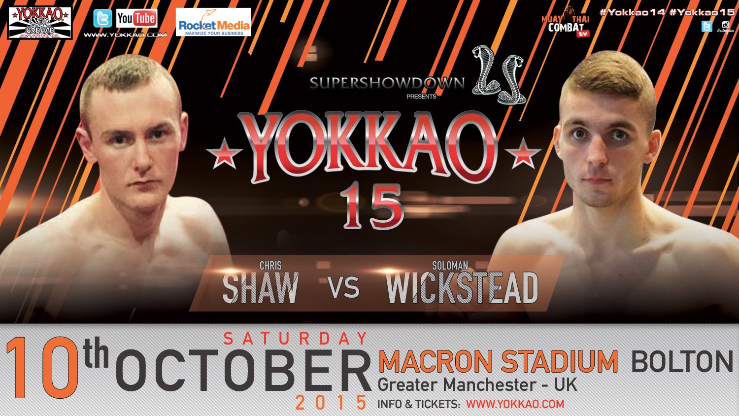 YOKKAO 15 Shaw vs Wickstead: UK no.1 Spot is Coming Back to Scotland!