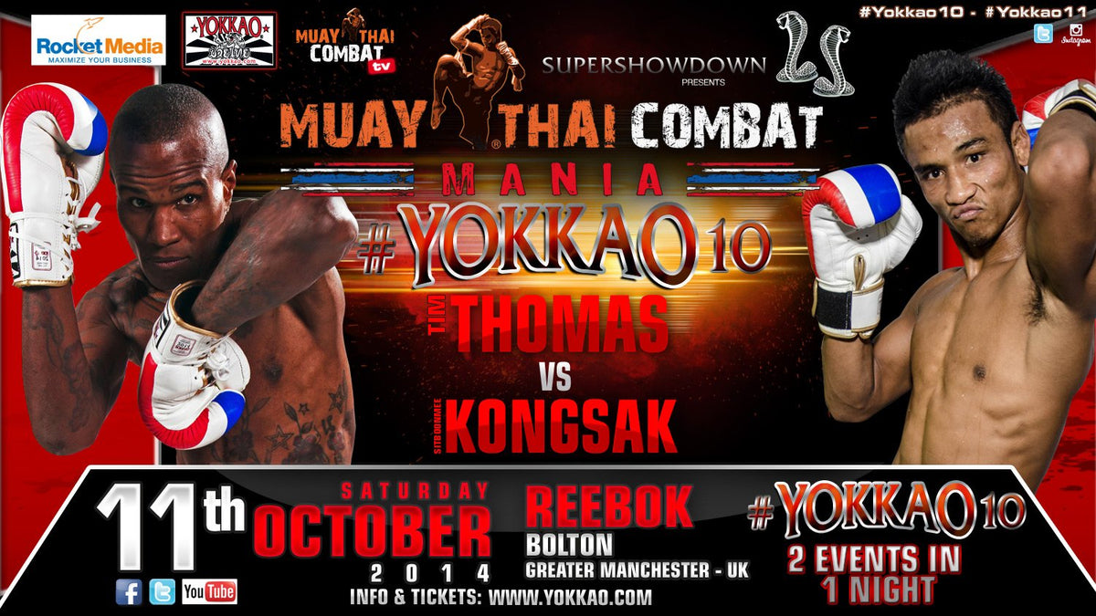Tim Thomas replaces Liam Harrison to fight Kongsak at YOKKAO 10!-YOKKAO Europe