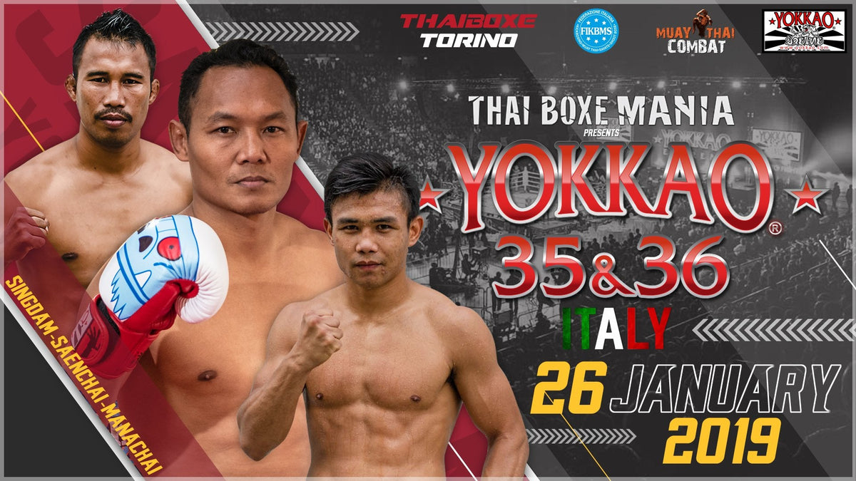 Saenchai Singdam & Manachai Set for YOKKAO 35-36 in Italy!-YOKKAO Europe