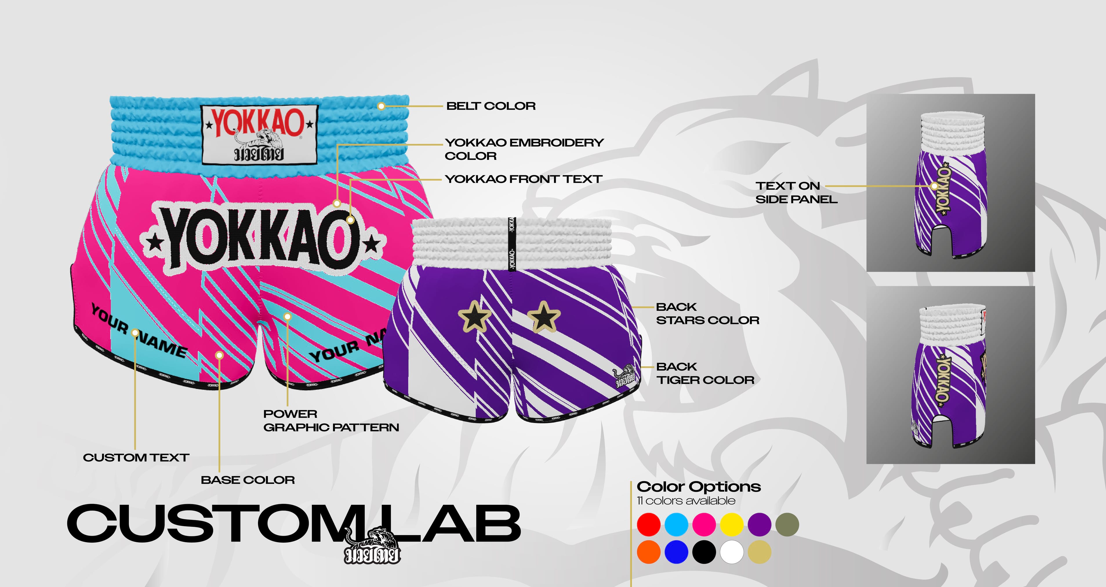 Design Your Own Muay Thai Custom Shorts: YOKKAO Power Series Now in the Custom Lab-YOKKAO Europe