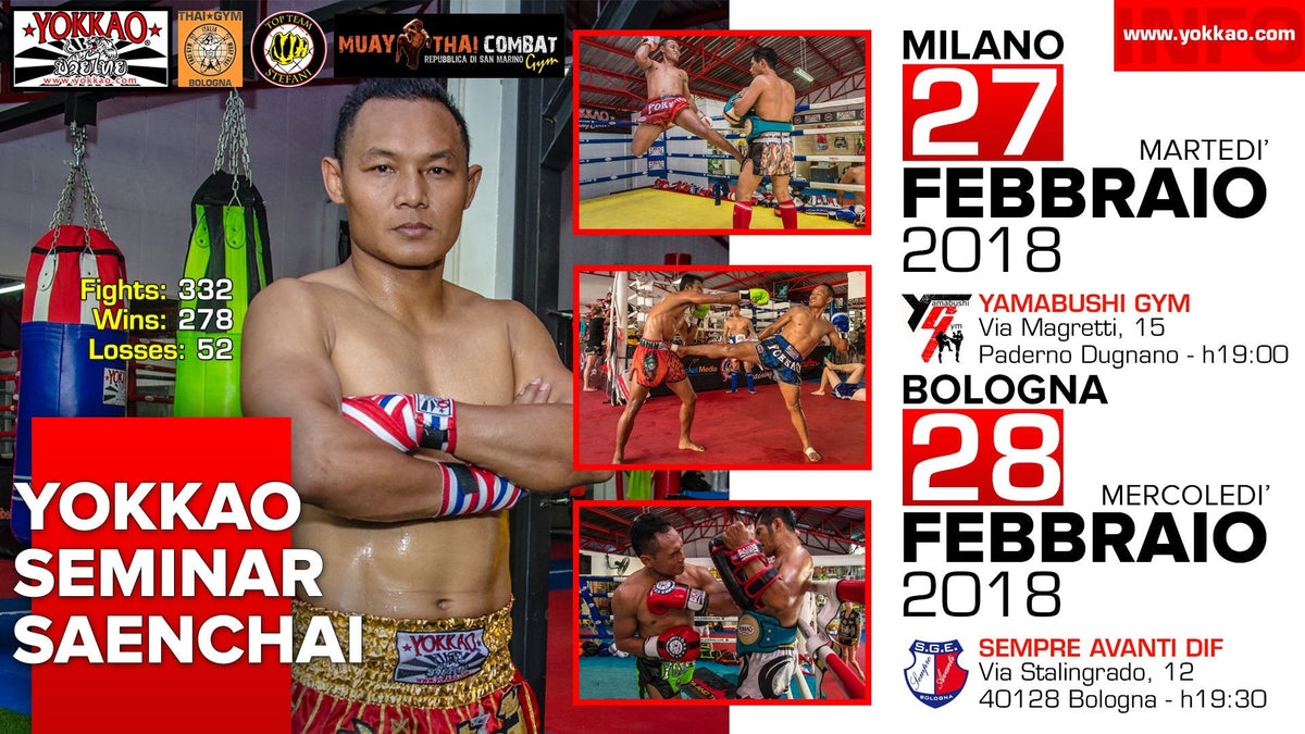YOKKAO Seminar: Saenchai Visits Bologna and Milan in February!-YOKKAO Europe