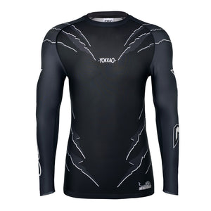 Rashguard a compressione Scratch. Manica lunga 