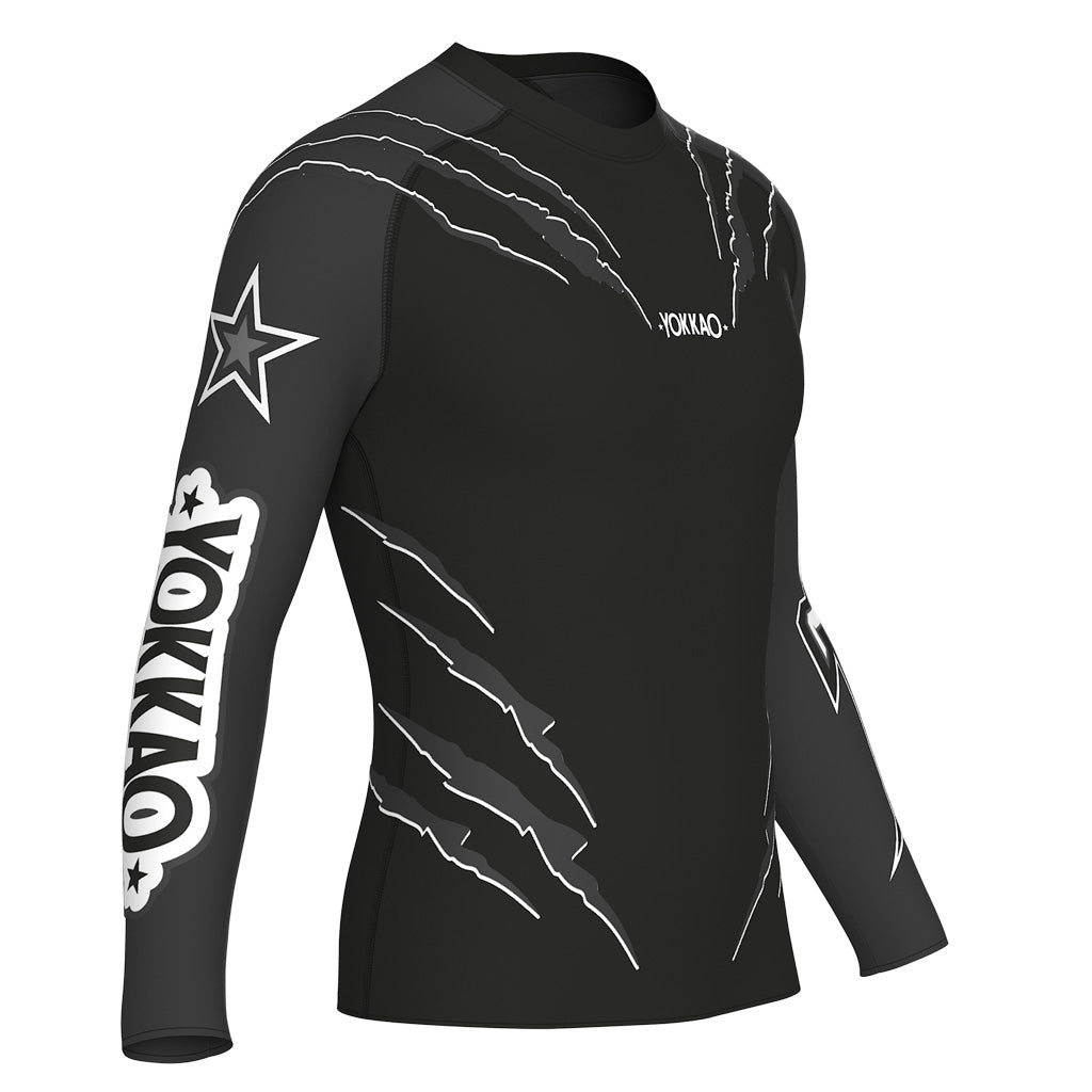 Kratzkompressions-Rashguard-Langarmshirts