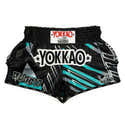 Short De Boxe MMA Muay Thai - Unisexe Taille élastique - Pour Entraînement Fitness Et Combat - Noir/Blanc - 9
