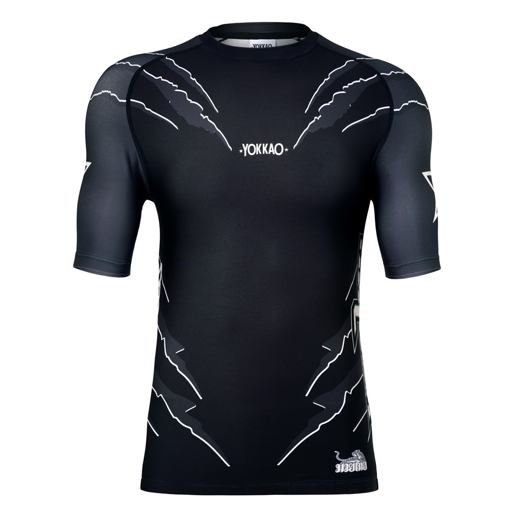 Chemises à manches courtes Rashguard à compression anti-rayures