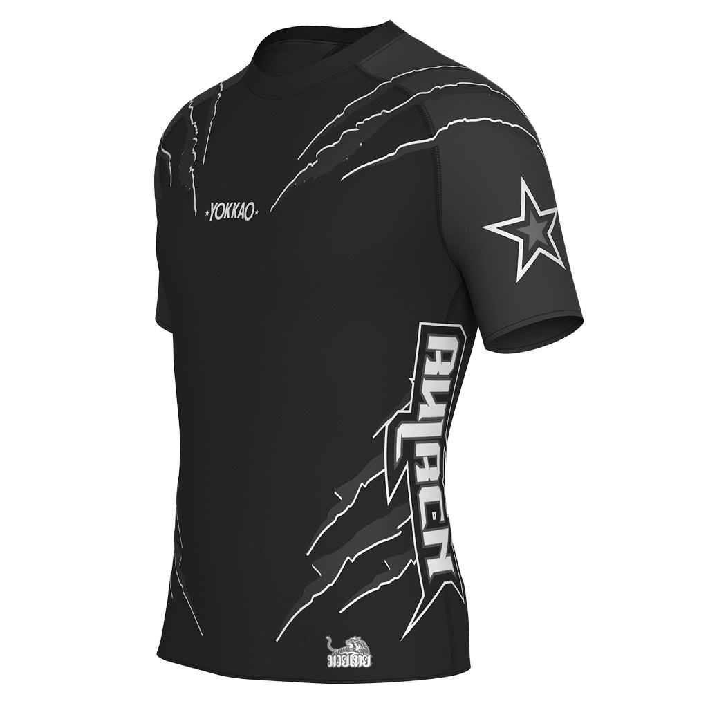 Scratch-Kompressions-Rashguard-Kurzarmshirts