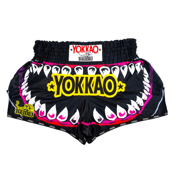 YOKKAO ボクシング ムエタイ　ショーツ シャークデザイン 黒 L YOKKAO Sharknado II Muay Thai Shorts | Training & Fight Wear
